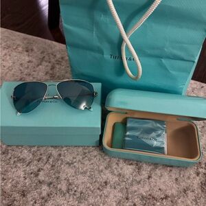 Tiffany & Co. Blue Aviator Sunglasses